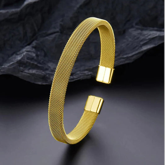 Slim Mesh 18K Gold