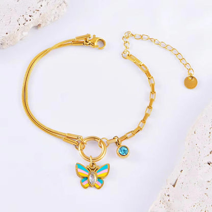 Butterfly Crystal Bracelet for Women