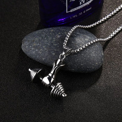 Barbell Power Necklace